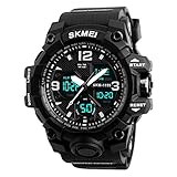Men's Watches Sports Outdoor Waterproof Military Wrist Watch Date Multi Function Tactics LED Alarm Stopwatch