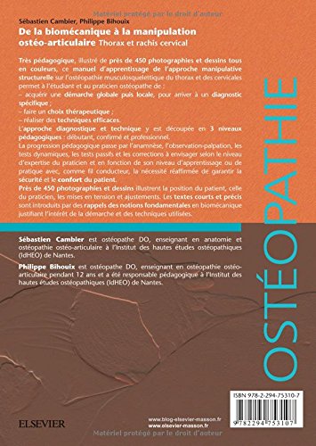 Amazon Fr De La Biomecanique A La Manipulation Osteo Articulaire Thorax Et Rachis Cervical Thorax Et Rachis Cervical Cambier Sebastien Bihouix Philippe Livres