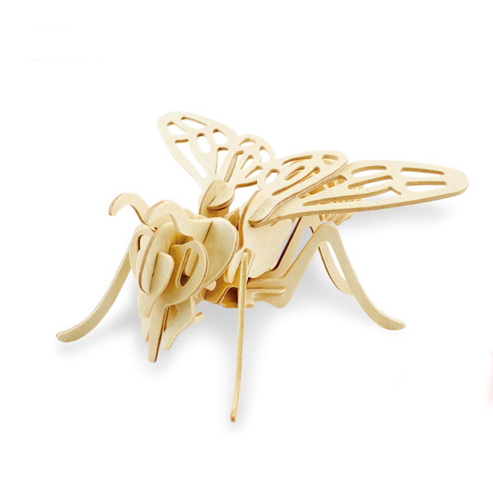 Georgie Porgy 3D Wooden Puzzle Bee Model Woodcraft Construction kit Kids Toys age 5+ (JP206 Bee 30pcs) — image 1
