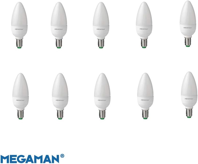 Pack of 10 x Megaman 143308 LED Candle Light Bulbs Opal E14 SES 2800K Warm White - 5.5 W, 10 Count (Pack of 1) - Image 3