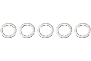 Aluminum Oil Drain Screw Washer Gasket for Hyundai (2007–2021) and Kia (2001–2021), 25 pcs, OEM 21513-23001