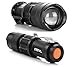 XY ZONE Mini 1200LM CREE Q5 Zoomable LED Flashlight Hiking Torch Lamp Black 3 Modes