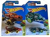Hot Wheels 2016 Dino Riders Dragon Blaster & Fangster 2-Car Variant Set