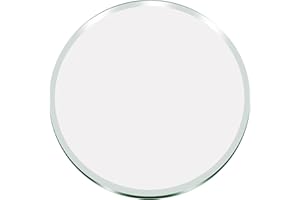 SZG Glass | 14" Inch Round Glass Table Top 1/4" Thick Tempered Beveled Edge (14 in)