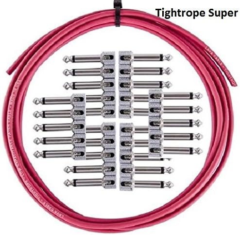 LAVA CABLE TIGHTROPE SOLDER-FREE SUPER KIT 30' CABLE (3 10' cables) 30 RA PLUGS (Red)