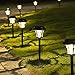 Solpex 6 Pack Solar Pathway Lights - Solar Powered Outdoor Metal & Glass Garden Lights, Waterproof for Patio, Yard, Lawn and Garden (Warm White)