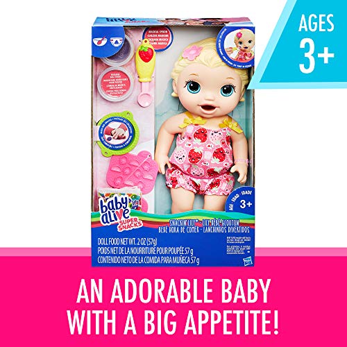 baby alive snackin lily blonde