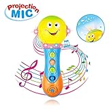 Toy for 6-12 Month Baby Toddler, Toy Microphone for 9-18 Month Girl Boy Toys Gift for 1-3 Year Old Babies Girl Music Toy for 12-24 Month Toddler Boys Birthday Gift Toy Age 1 2 3