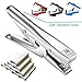 ONDY Plier Stapler Heavy Duty Office Hand Held 20-Sheet Papers Stapling Machine With 1000 Staples and Remover Tool, Silver
