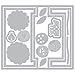 Sizzix 660714 Framelits Die Set Card, Card Flip-Its by Stephanie Barnard, 19/Pack