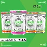 NYX Professional Makeup Jumbo Lashes - Longwear 12h, Invisible Band, Reusable view 12