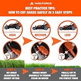 Yard Force 40V Cordless Lawn Mower 32cm Cutting Width 30L Bag 5 Heights view 10