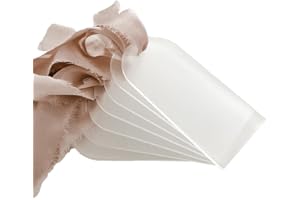 Cenroelon 50PCS Frosted Acrylic Wedding Blank Place Card Clear Arch Gift Tag Name Plate Seating Chart DIY Mark Place for Part