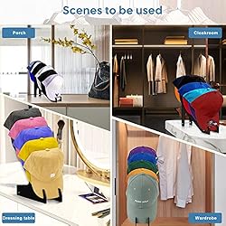 WIOR 2 Pack Hat Rack for Baseball Caps, Hold Up to