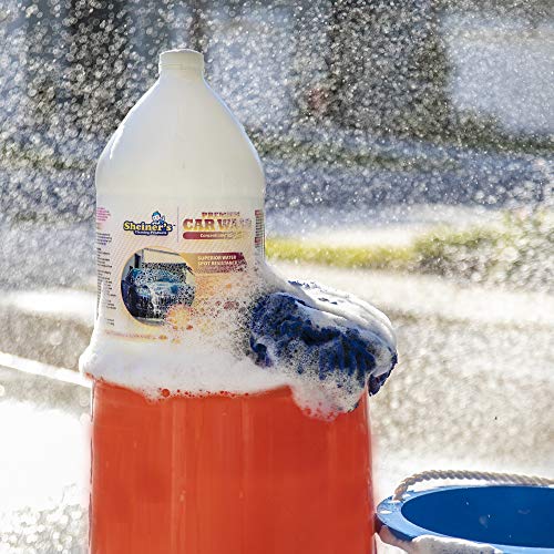 Sheiner's Premium Car Wash Soap and Car Shampoo - No Towel Dry Spot Free Cleaning - Compatible with Car Wash Sprayer Machines - 1 Gallon Concentrated Formula Makes Up to 64 Gallons - Thumbnail 3