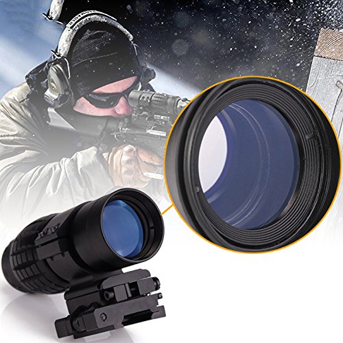 Bumlon Magnifying Scope 3X30mm Focus Adjustable with Flip up Mount Picatinny Weaver Rail