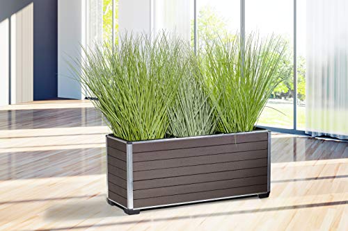 EVERFLOOR Pflanzkübel Pflanzgefäße Blumenkübel Blumentopf für Blumen etc. WPC 79 x 27 x 35,5 cm, für Innen und Außen… – Bild 5