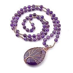 Jovivi Natural Amethyst Quartz Healing Crystals