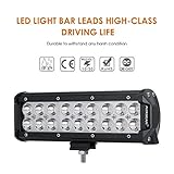 Auxbeam 9inch LED Light Bar 54W Led Work Lights Spot Beam Off-Road Driving Lights Waterproof with Mounting Brackets for Jeep Pickup Trucks SUV ATV UTV Ford