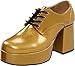 Funtasma by Pleaser Men's Jazz-02 Platform Oxford,Gold Glitter,M (US Men's 10-11 M)