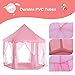 Ejoyous Princess Castle Kids Play Tent, Baby, Toddler, Child, Girls Indoor And Outdoor Play House With Star LED Lights, Large, Pink