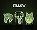 3 Pack Animals 3D Night Light Touch Table Desk Lamp, KMAcreations 7 Colors 3D Optical Illusion Lights with 3 Acrylic Flat & ABS Base & USB Cabler, Includes Wolf, Horse, and Deer