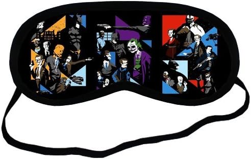 Custom Batman Joker Scarecrow Sleeping Mask, Comfortable Soft Cotton Sleeping Aids Eye Mask Cover Travel &amp; Work Rest