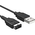 Dgzfle GBA SP Charger 3.9ft USB Cable for Nintendo DS Original Console(NDS)/ Gameboy Advance SP (GBA SP) USB Power Charger Cable (Black)