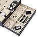 JS NOVA JUNS 6 slots watch box Jewelry Organizer Lockable Sunglass Display Case with Black Faux Leather