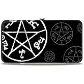 Buckle-Down womens Buckle-down Hinge - Supernatural Devil's Trap Symbol Scattered Black/Gray/White Wallet, Multicolor, 7 x 4 US