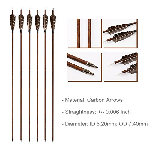 image for MS Jumpper Archery Hunting Carbon Fiber arrows, MS Carbon Fiber arrow 