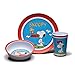 Gibson Home 105941.03 Classic Snoopy 3 Piece Kids Set, Multicolor
