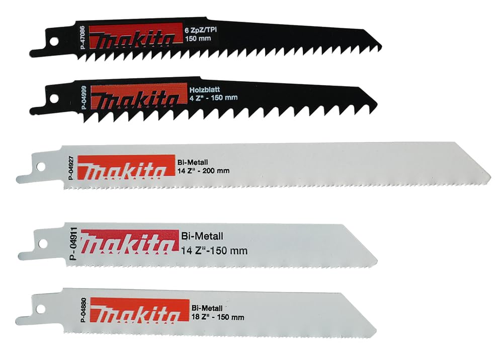 Makita Reciprocating Saw Blade Set Pack of 1), 83967