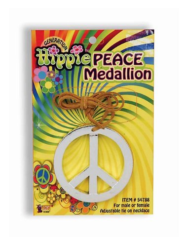 Forum novelties hippie peace medallion