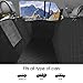 petacc Dog Seat Cover for Back Seat with Mesh Visual Window Waterproof Dog Car Seat Covers Nonslip Pet Seat Cover with Storage Pockets, Washable Dog Hammock for Car, SUV, Truck with Dog Seat Belt