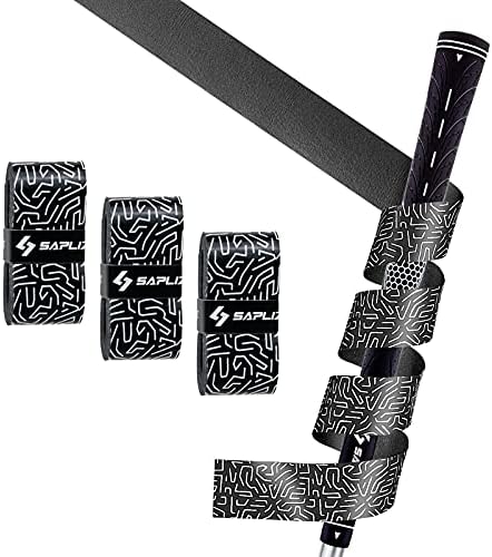 SAPLIZE Golf Grip DIY Wrapping Tapes, 3 Or 15 Pack Tacky PU Overgrip Tapes, New Regripping Solution for Golf Club Grips SAPLIZE Golf Grip DIY Wrapping Tapes, 3 Or 15 Pack Tacky PU Overgrip Tapes, New Regripping Solution for Golf Club Grips