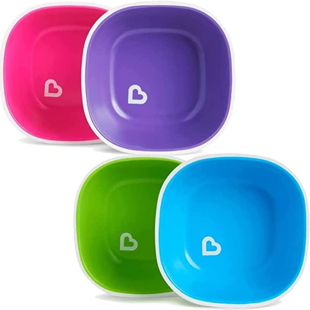 Munchkin Splash Toddler Bowls | Weaning Bowls | Baby and Children Weaning Bowls | Easy to Clean & Durable and Safe | 2 Pack