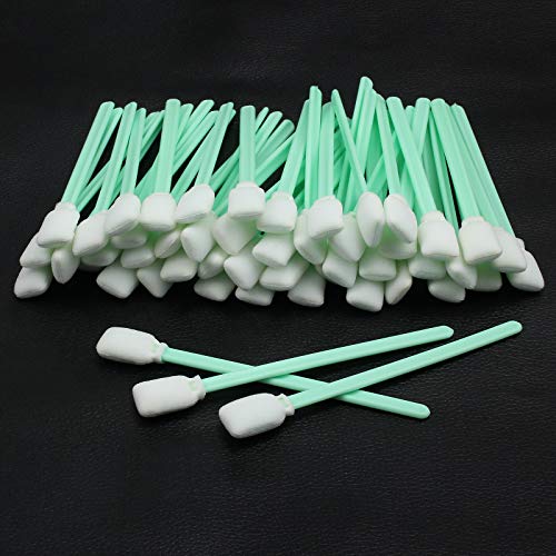 image for CAMWAY 200pcs Solvent Cleaning Sponge Swabs PP Stick Inkjet Printer, P