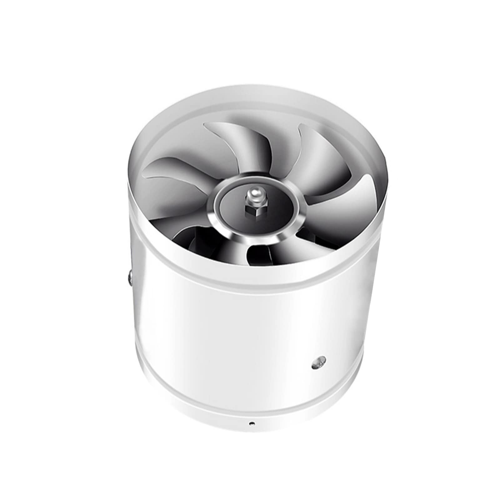 WMLBK Exhaust Fan, Low Noise Inline Duct Booster - 4/7/8 Inch Extractor Ventilator for Home Kitchen Bathroom Warehouse Restaurant Garage Ventilation (4 inch white)