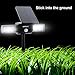 URPOWER 24LED Solar Lights with Dual Head USB Charging Waterproof Outdoor Landscape Security Light