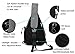 Casual Canvas Backpack Crossbody Travel Sling Bag Shoulder Chest Bag (Grey)