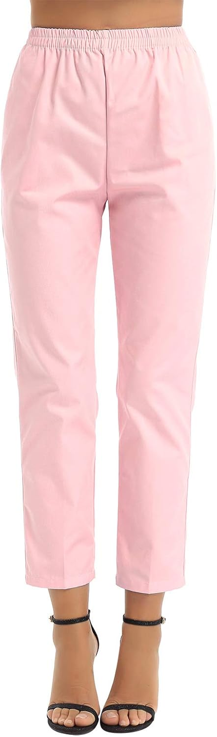 Medizinische Scrub Hose Damen - Arbeitshose Mit Kordelzug & Seitentasche