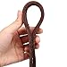 FAIRWIN Genuine 5Ft Leather Dog Leash Leads Rope for Large/Medium/Small Dogs Training/Walking (S - 5 ft x 3/8 inch, Reddish Brown)