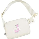 Birthday Gifts for 4 5 6 7 8 9 10 11 12 13 14 Year Old Girls,Cute Trendy Stuff Belt bag Fanny pack Crossbody Bags for Teens Kids Daughter Sister Her Women,Cream J