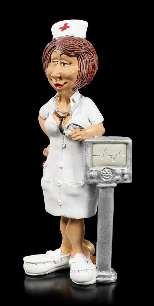 Infirmiere Kardiologie Figurine Decorative Humoristique Peinte A La Main Funny Job Figurine Figurines Cuisine Maison