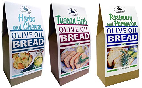 Rabbit Creek Olive Oil Bread Mix Variety Pack of 3 – Herb & Cheese, Rosemary & Parmesan, and Tuscan Herb Bread Mix - Thumbnail 7