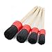 Detail Brush Kit (Set of 4) - Premium Brushes for Cleaning Wheels, Engine, Interior and Emblems