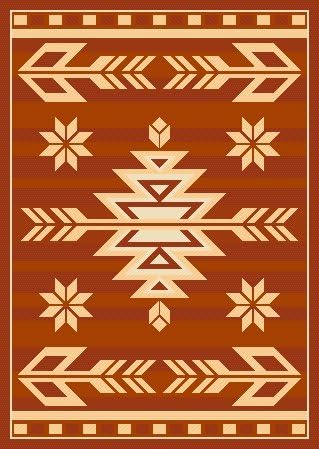 Persian Weavers 5 x 8 Bahamas High End Indoor & Outdoor Rug - Terracota44; Mocha & Grey