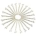 Dofash 5CM/2In Wavy Bobby Pins Blonde Hair Pins Bulk Metal Hair Grips for Women 260pcs (Blonde)