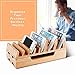 Charging Station, Levin Eco-Friendly Bamboo Charging Station Rack & Docking Organizer for Multiple Devices Such As Smartphones & Tablets